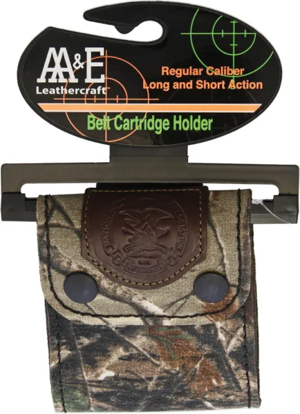AA&E Leathercraft Belt Cartridge Holder Realtree NRA1