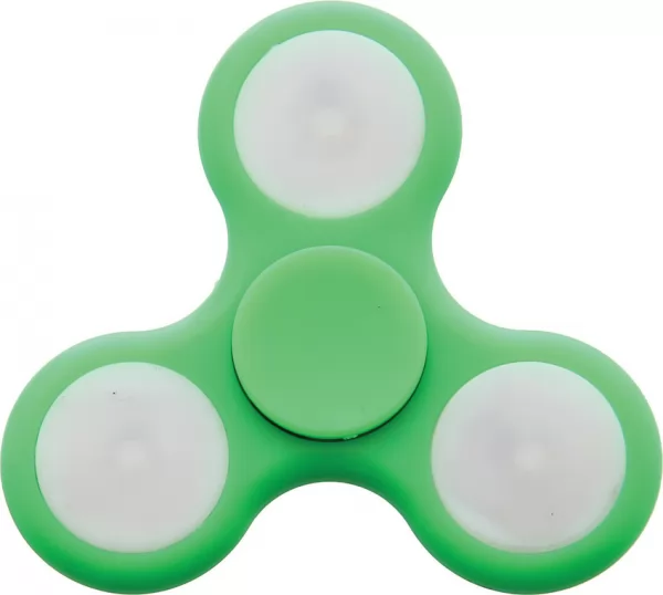 Novelty Cutlery LED Spinner Green NV297
