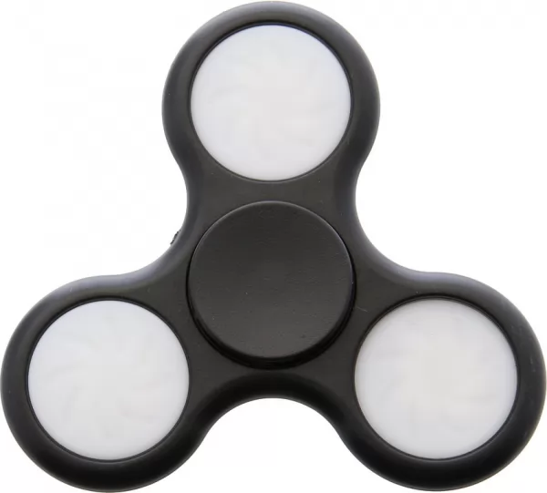 Novelty Cutlery LED Spinner Black NV298