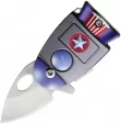 Novelty Cutlery Cosmic America Linerlock A/O - NV327