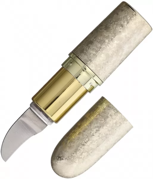 Novelty Cutlery Lipstick Knife Gold NV334