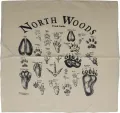 North Woods Field Guides Animal Track Bandana Tan - NWG002ATBB