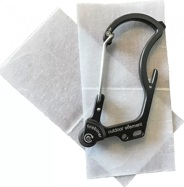 Outdoor Element Firebiner Survival Carabiner ODEF2SFBLK