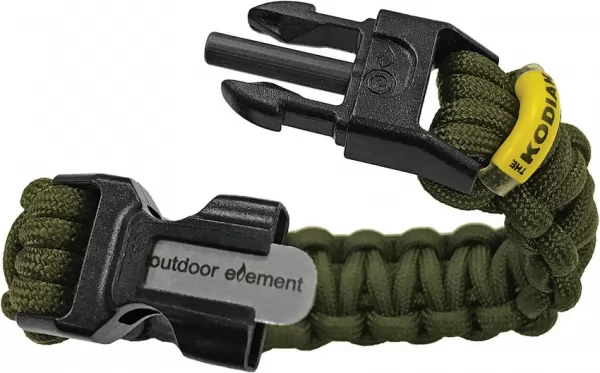 Outdoor Element Kodiak Survival Bracelet Green ODEKSBGL