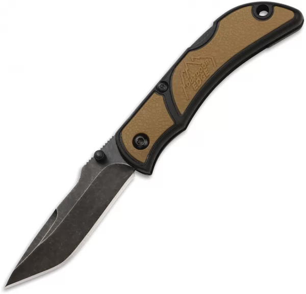 Outdoor Edge Small Chasm Lockback Brown knives OECHC25