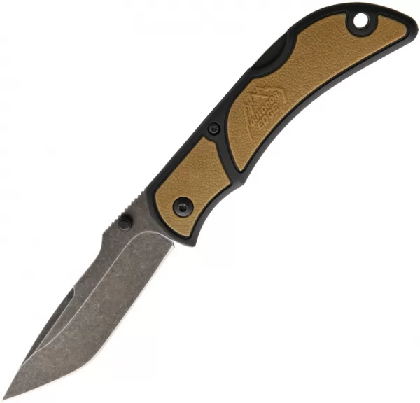 Outdoor Edge Chasm Lockback Medium Brown knives OECHC33