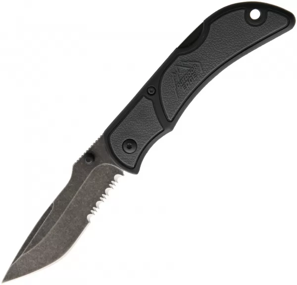 Outdoor Edge Chasm Lockback Medium Gray knives OECHY33S