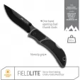 Outdoor Edge Field Lite Lockback Black knives OEFLK33C