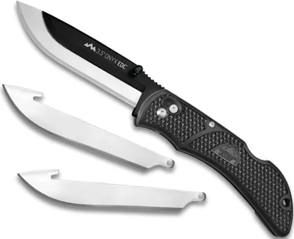 Outdoor Edge Onyx EDC Lockback Black knives OEOX10C