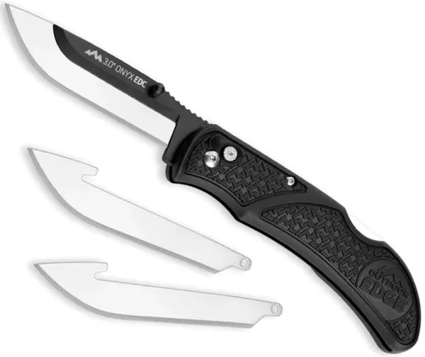 Outdoor Edge Onyx Lite Lockback Black knives OEOX30C