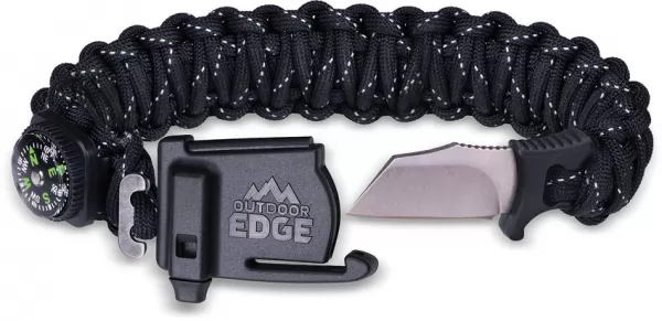 Outdoor Edge ParaSpark Bracelet Black Large knives OEPSK90C