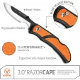 Outdoor Edge RazorCape Lockback Org knives OERCB3010C
