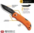 Outdoor Edge Razor Mini Lockback Orange knives OERMB222C