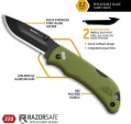 Outdoor Edge Razor Mini Lockback OD knives OERMG222C