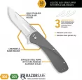 Outdoor Edge Razor VX1 Linerlock A-O Gray knives OEVX130A