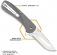 Outdoor Edge Razor VX1 Linerlock A-O Gray knives OEVX130A