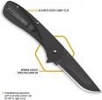 Outdoor Edge Razor VX1 Linerlock A-O Black knives OEVX130B