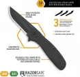 Outdoor Edge Razor VX2 Linerlock A-O Black knives OEVX230B