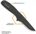 Outdoor Edge Razor VX2 Linerlock A-O Black knives OEVX230B