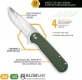 Outdoor Edge Razor VX3 Linerlock A-O Green knives OEVX330B