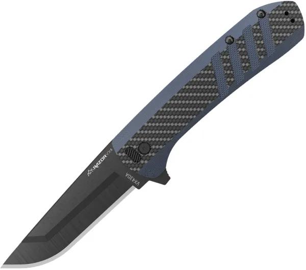 Outdoor Edge Razor VX4 Linerlock Blue CF knives OEVX430CC