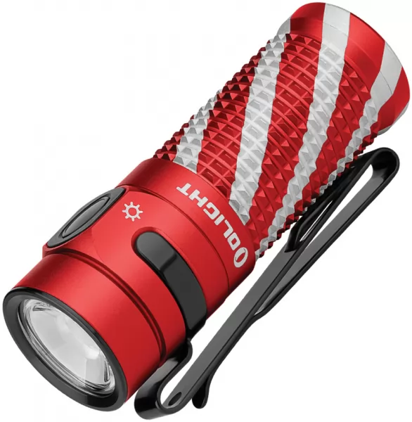 Olight Baton 4 Flashlight Candy Cane OLTBATON4CDCN