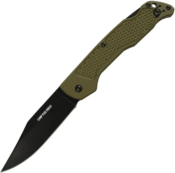 Ontario Camp Plus EDC Lockback Grn knives ON4315GRNTC