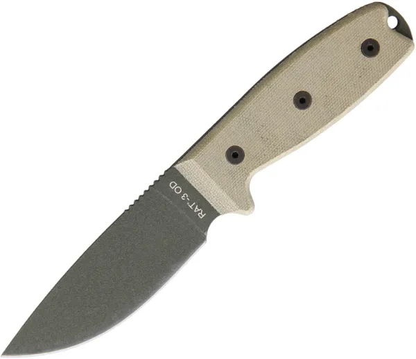 Ontario RAT-3 OD Green knives ON8690