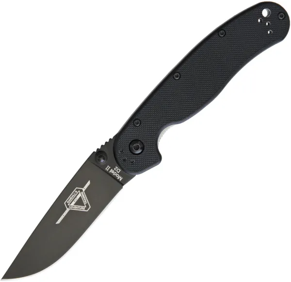 Ontario RAT II Linerlock Black D2 knives ON8830