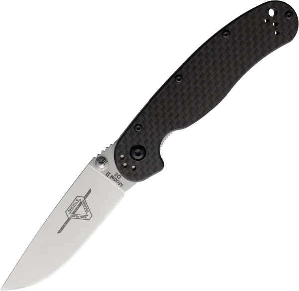 Ontario RAT II Linerlock D2 CF knives ON8832