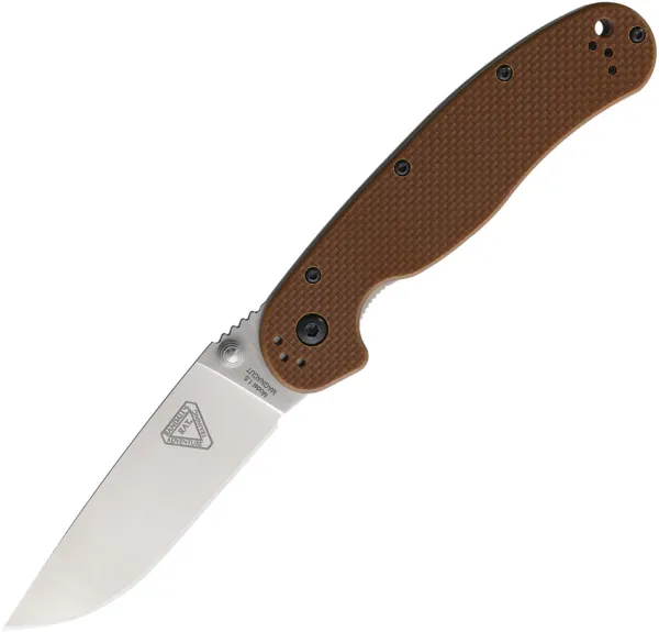 Ontario RAT 1.5 Linerlock Mag Brn G10 knives ON8883