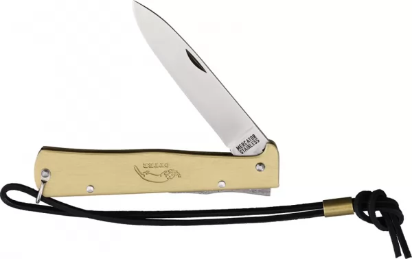 OTTER-Messer Mercator Brass Lockback knives OTT10726RGRLB
