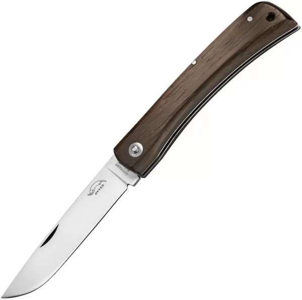 OTTER-Messer Large Hippekniep Smoked Oak knives OTT143
