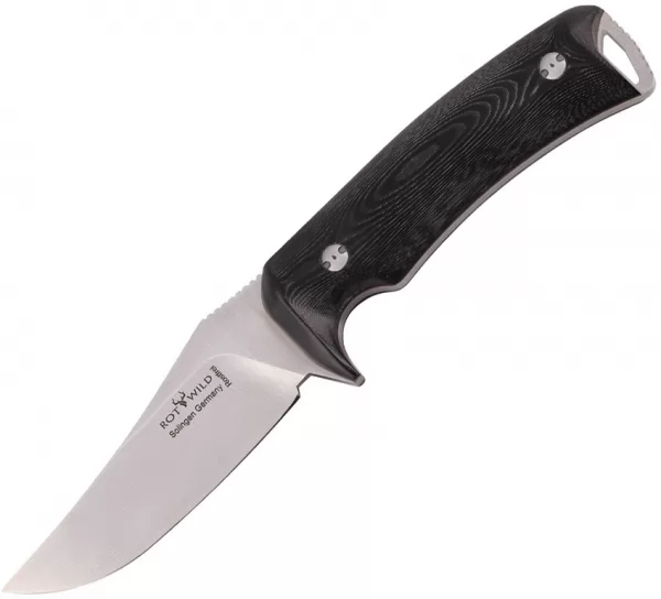 OTTER-Messer Rotwild Habicht Black Micarta knives OTTR02BMI