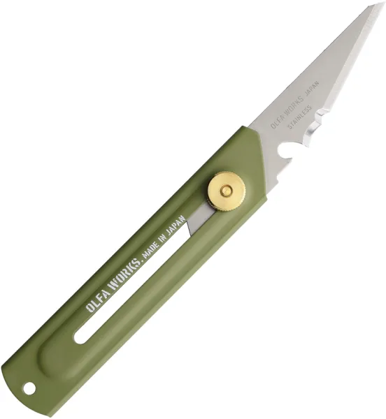 OLFA WORKS Utility Camp Knife OD OWUCK1OD