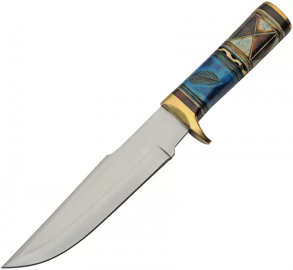 Pakistan Blue Thunder Bone Fixed Blade knives PA203467