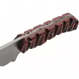 Pakistan Skinner Red Charcoal knives PA203485