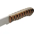 Pakistan Fixed Blade Grooved Wood knives PA203535