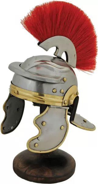 India Made Roman Helmet w- Stand knives PA230973