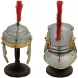 India Made Roman Helmet w- Stand knives PA230973