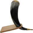 India Made Horn Stand Wood knives PA230993