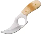 Pakistan Short Skinner Knife Smooth Bone 5 3/4 Inch