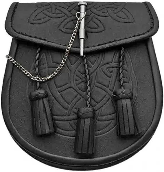 Pakistan Celtic Knot Sporran with Pin knives PA3344
