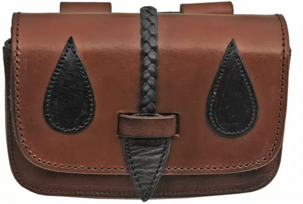 Pakistan Medieval Belt Bag Black-Brown knives PA4421