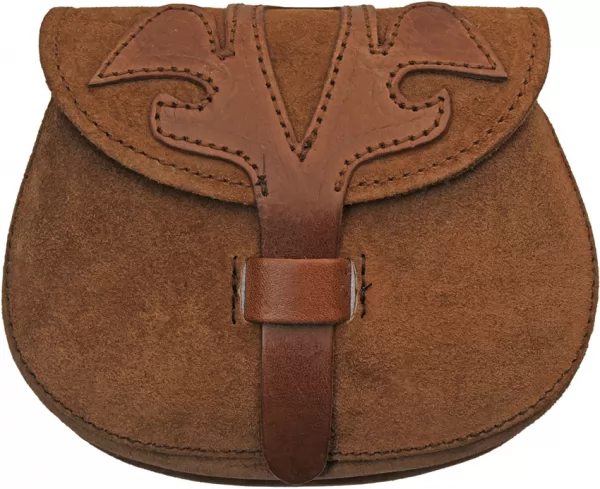 Pakistan Medieval Belt Bag Suede knives PA4447