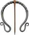 Pakistan Medieval Copper Cloak Pin - PA4461