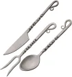 Pakistan Twisted Utensil Set 3PC Satin - PA4464