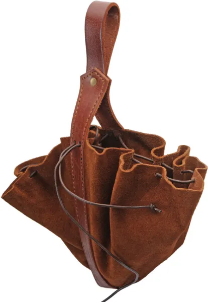 Pakistan Medieval Drawstring Bag Brown knives PA4468BR