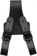 Sheaths Frog 5in Black Leather - PA6610BK
