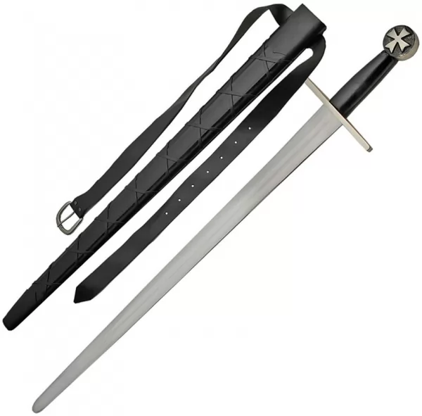 India Made Cross Guard Sword with Belt knives PA910972